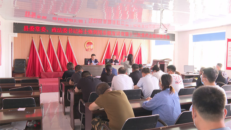 杨士锋到同乐镇宣讲省党代会精神