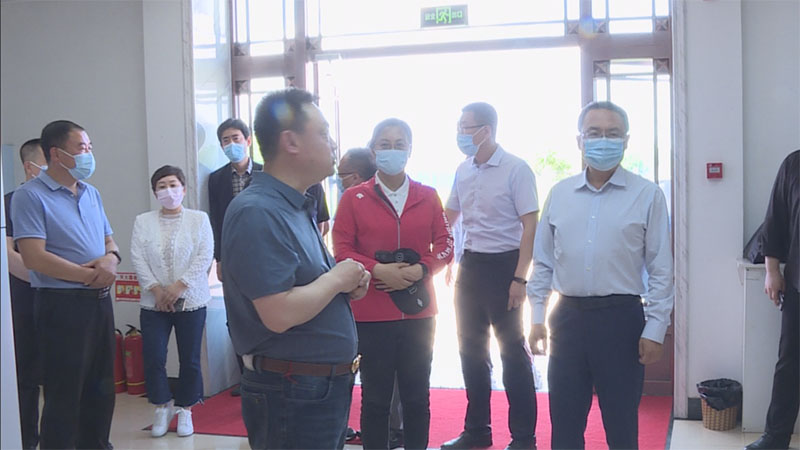 市政协副主席张晓舜带领视察组到我县视察